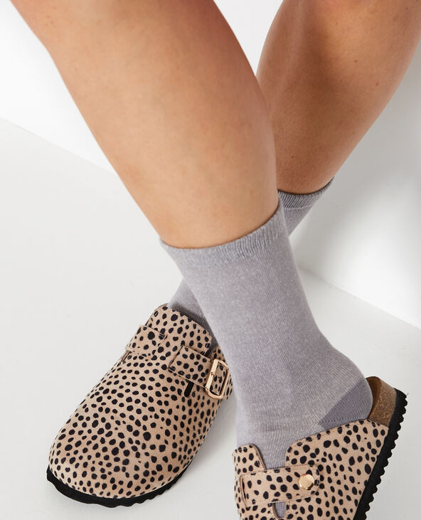 Chaussettes en maille chinée écru - Pimkie