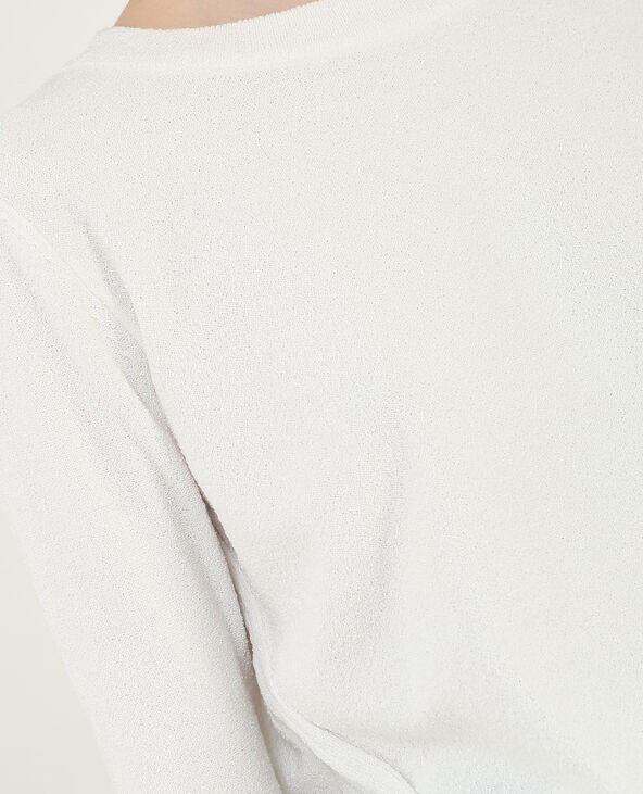 Pull doux à manches pagode blanc - Pimkie