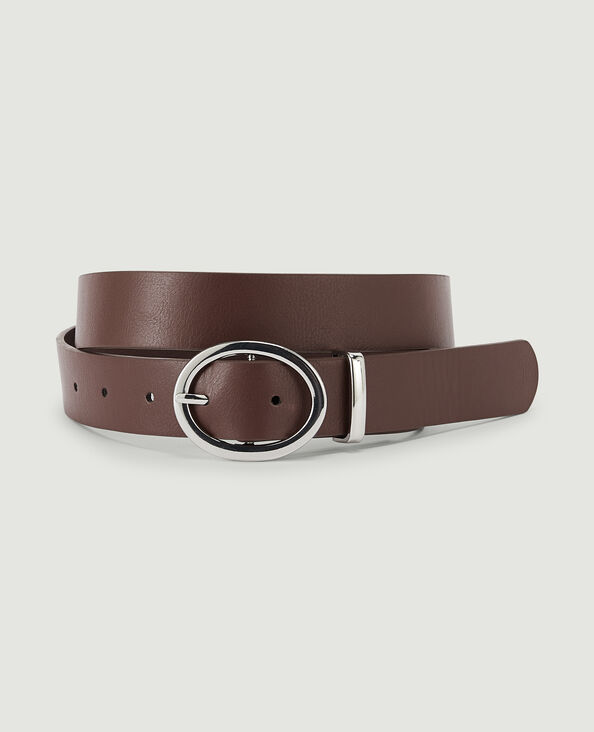 Ceinture boucle ovale marron - Pimkie