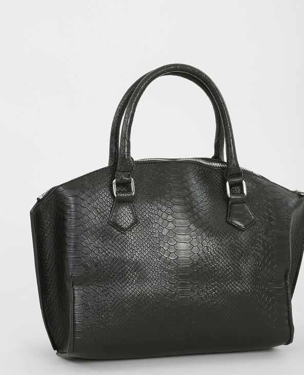 Sac rigide croco noir - Pimkie