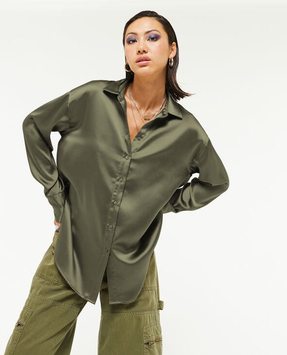 Chemise en hotsell soie verte