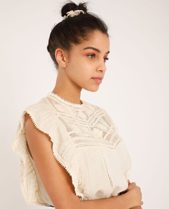 Top brodé rose clair - Pimkie