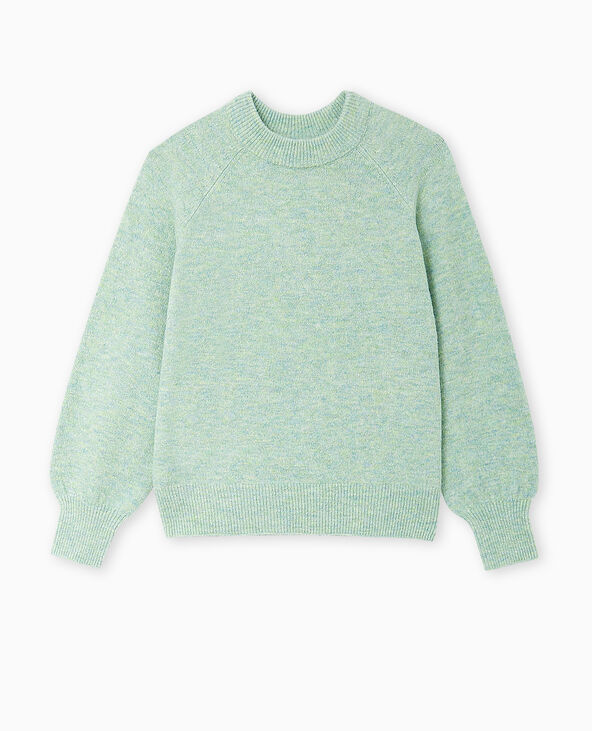 Pull oversize col rond manches raglan vert - Pimkie