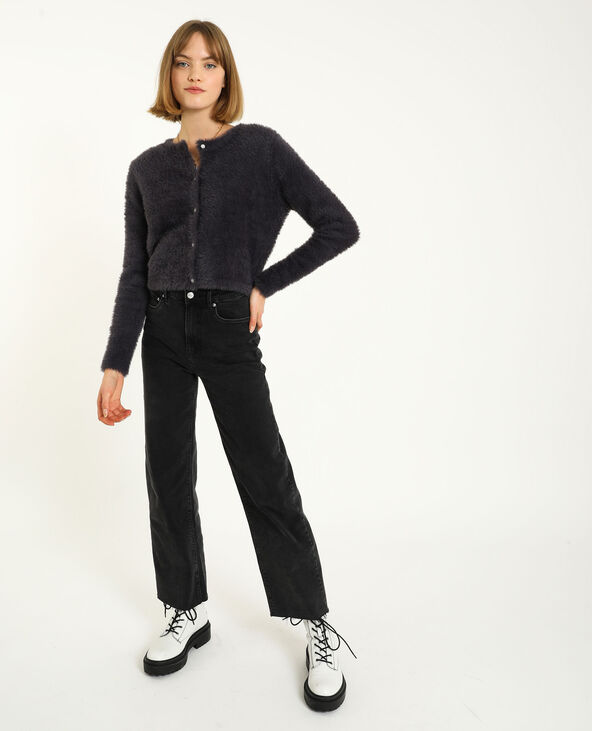 Petit gilet poilu gris - Pimkie