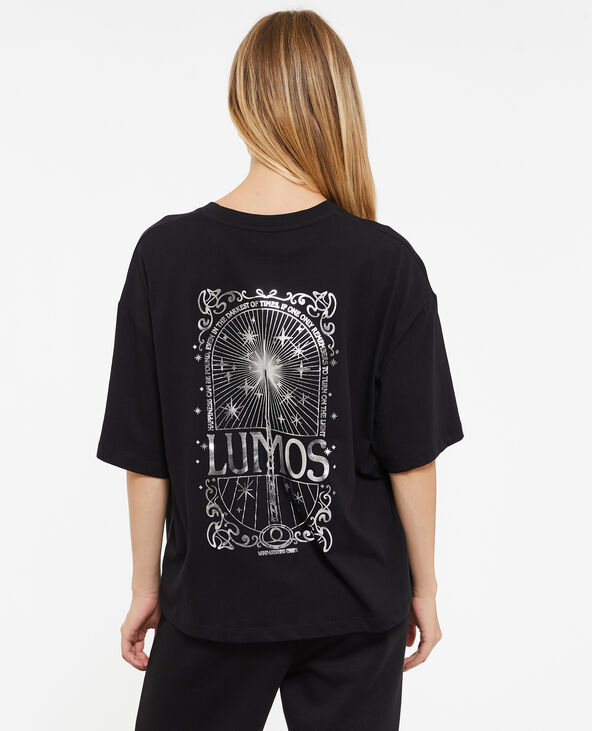 T-shirt oversize Lumos Harry Potter noir - Pimkie