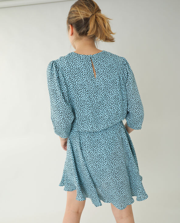Robe trapeze a pois