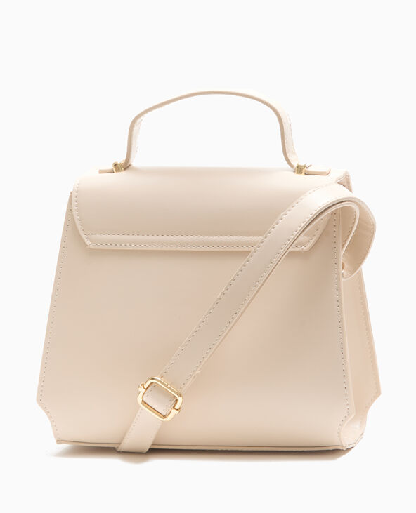 Sac boxy avec poignée et bandoulière beige - Pimkie