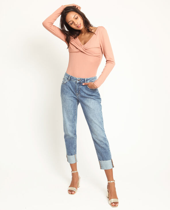 Body côtelé vieux rose - Pimkie