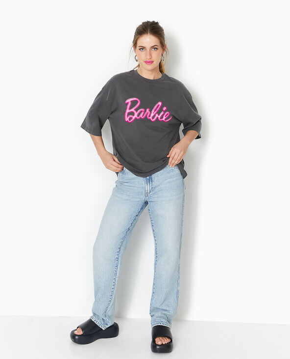 T-shirt oversize BARBIE gris foncé - Pimkie