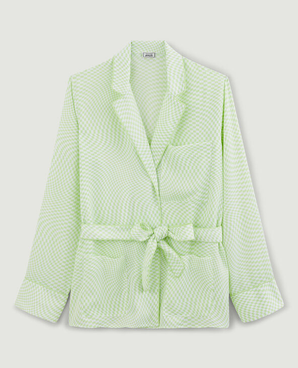 Chemise à nouer vert - Pimkie