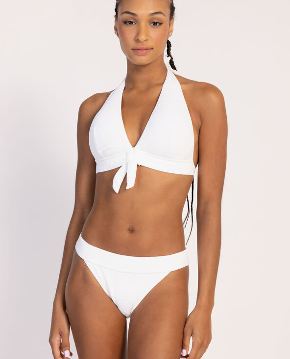 Bas de maillot culotte échancrée écru - Pimkie