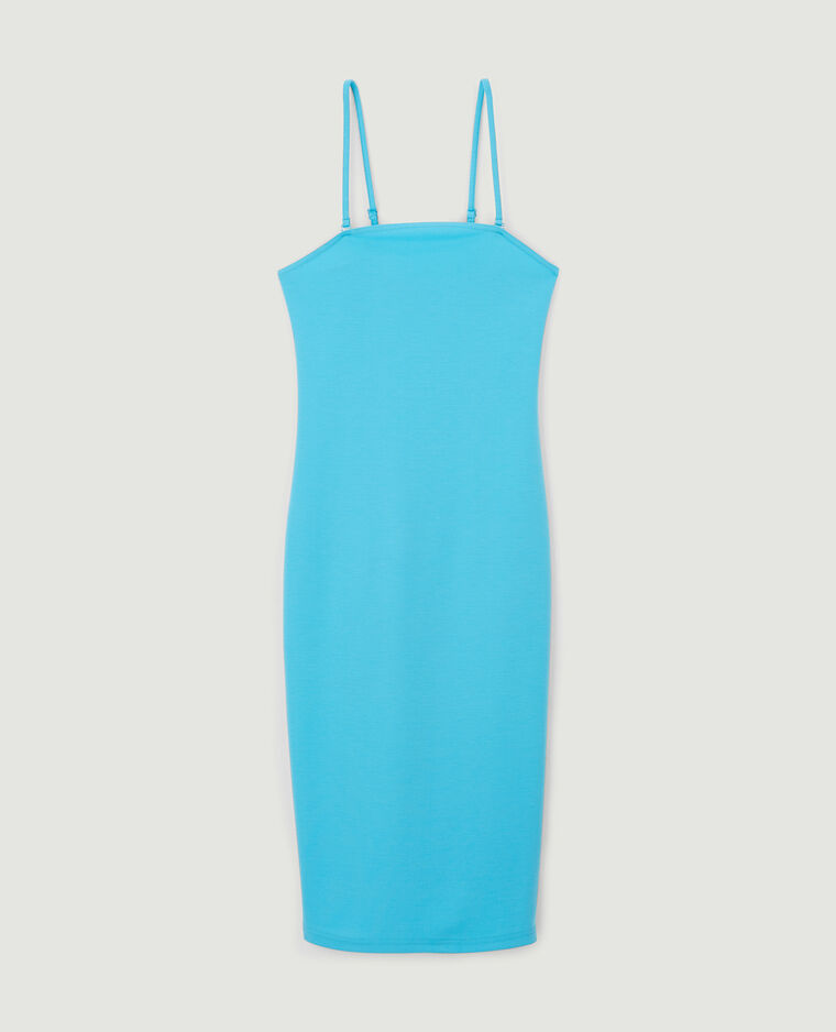 Robe moulante midi bleu turquoise - Pimkie