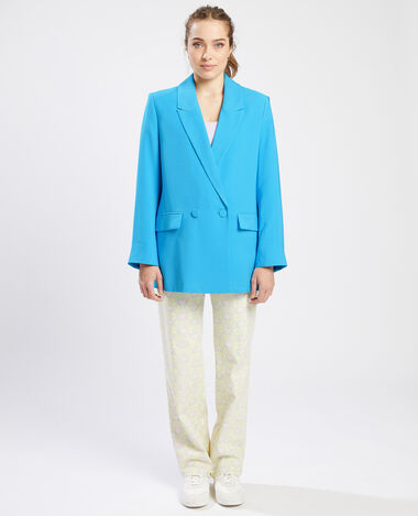 Veste blazer oversize bleu - Pimkie