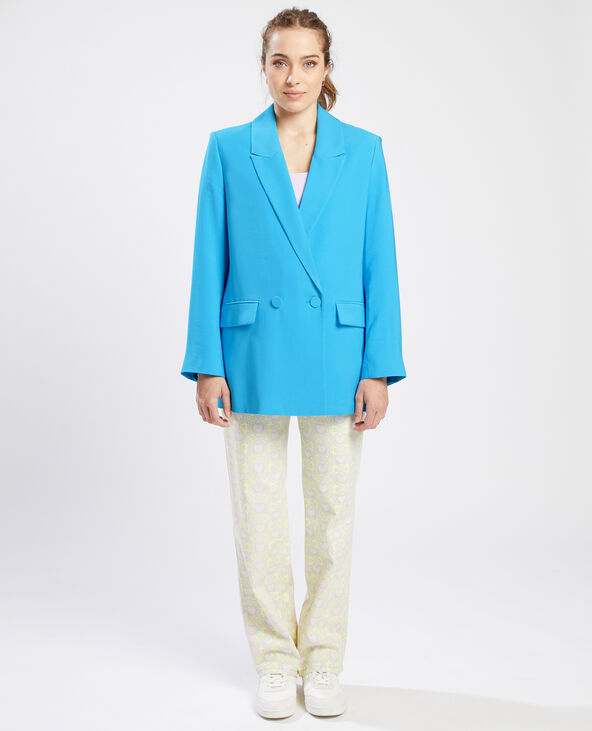 Veste blazer oversize bleu - Pimkie