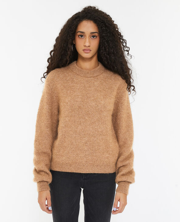 Pull en maille douce et chaude marron - Pimkie