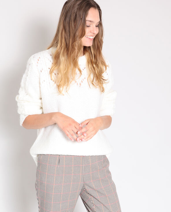 Pull chaud blanc - Pimkie
