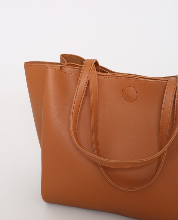 Sac cabas souple camel - Pimkie