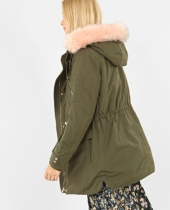Parka longue à capuche vert kaki - Pimkie
