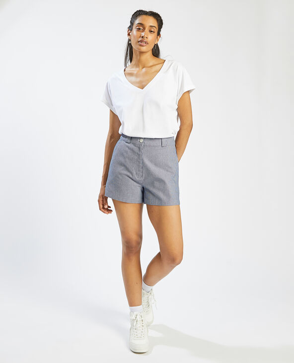 Short taille haute bleu - Pimkie