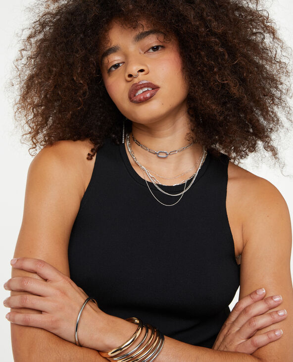 Débardeur en maille serrée noir - Pimkie
