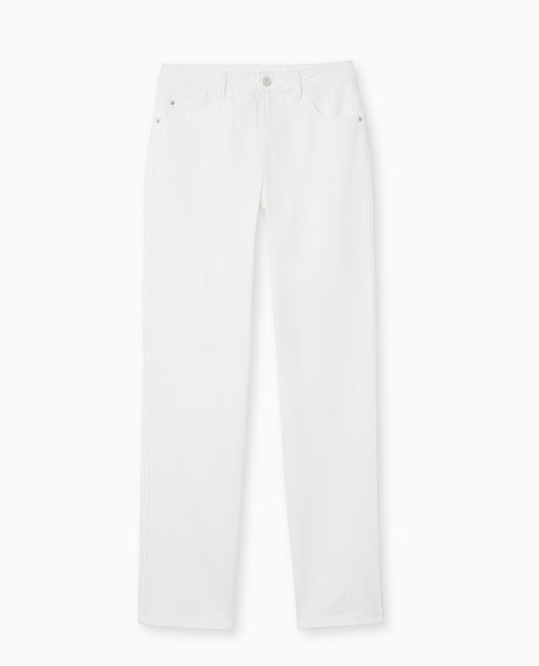 Jean droit taille regular blanc - Pimkie