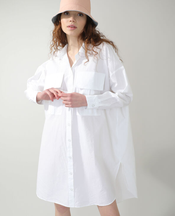Robe chemise zara blanche cheap