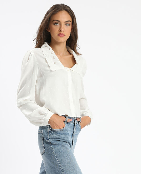 Chemisier court blanc - Pimkie