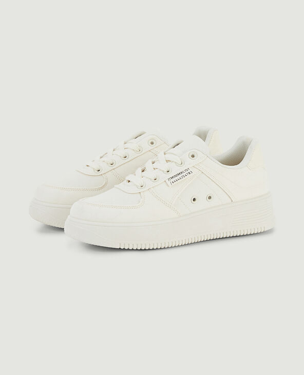 Sneakers en toile blanc - Pimkie