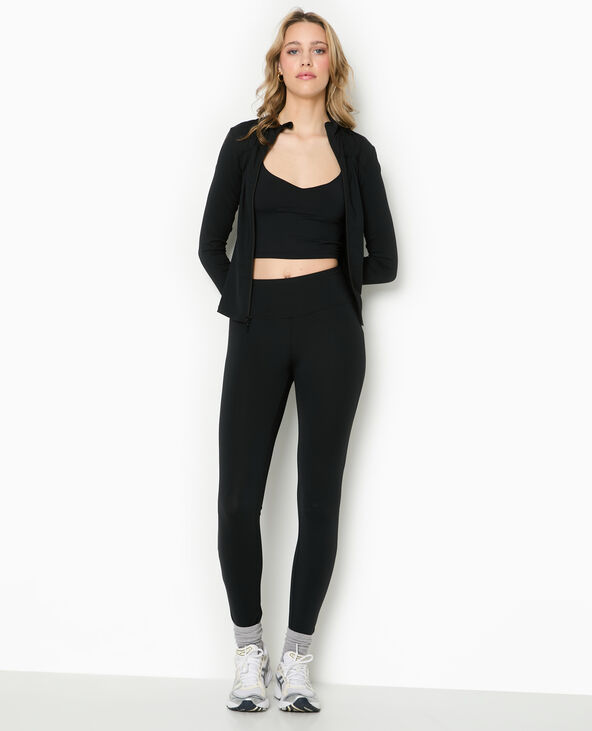 Legging en maille extensible et sculptante noir - Pimkie