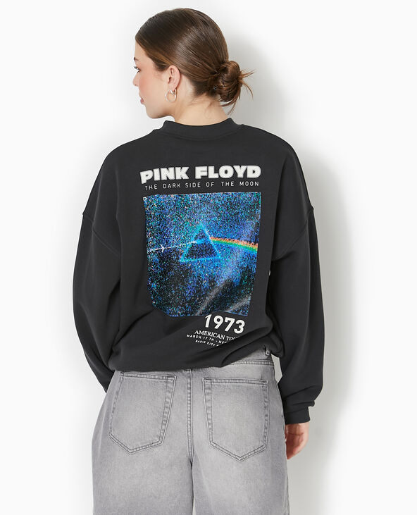 Sweat col rond PINK FLOYD gris foncé - Pimkie