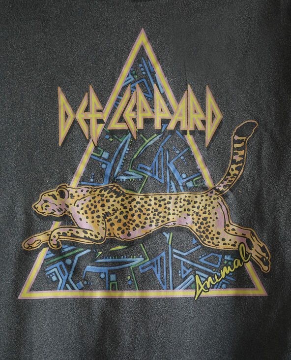 T-shirt Def Leppard gris foncé - Pimkie