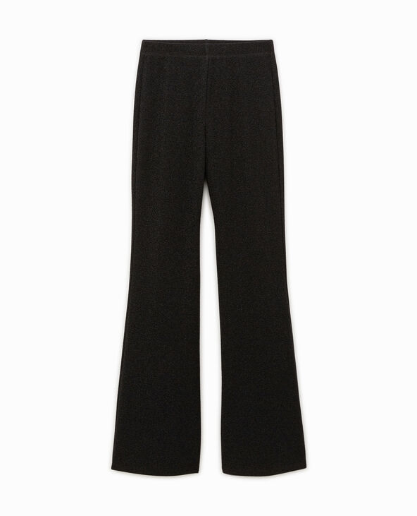 Pantalon flare avec lurex noir - Pimkie