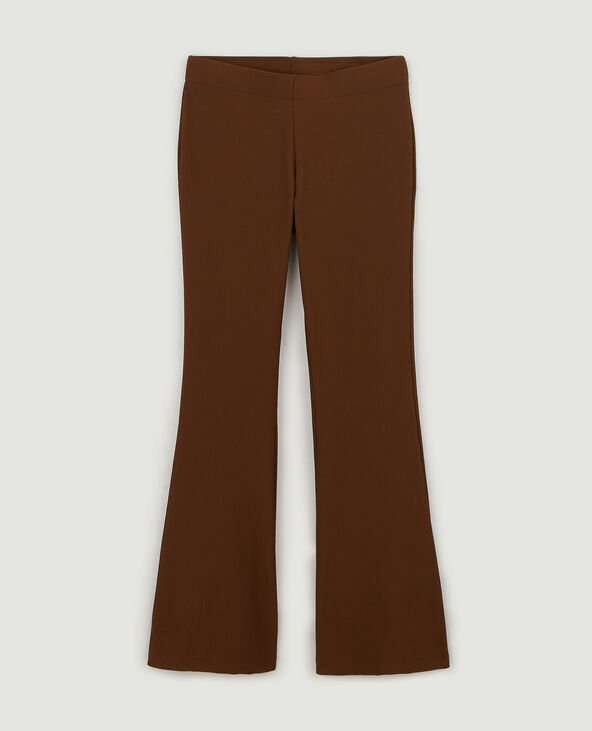 Pantalon flare côtelé marron - Pimkie