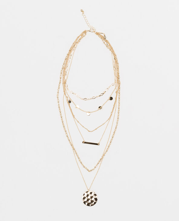 Collier multi-rangs doré - Pimkie