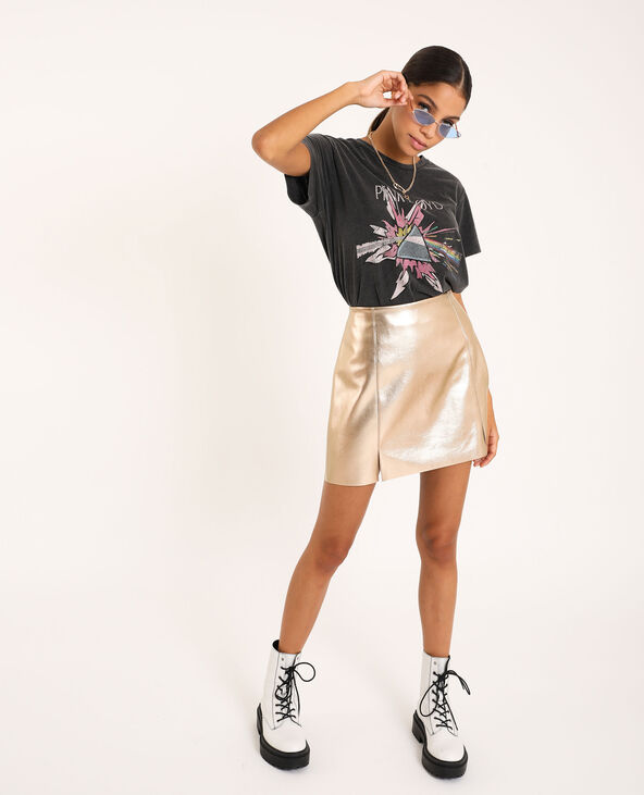 Jupe courte simili cuir