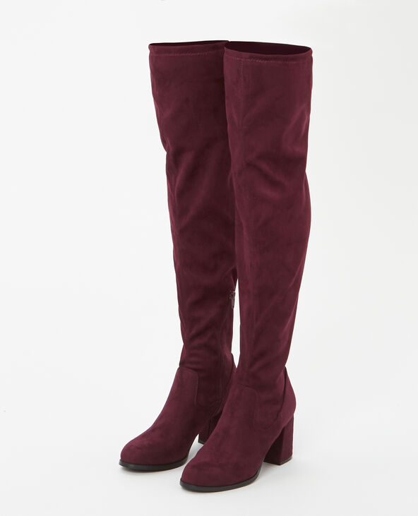 Cuissardes suédine violet - Pimkie
