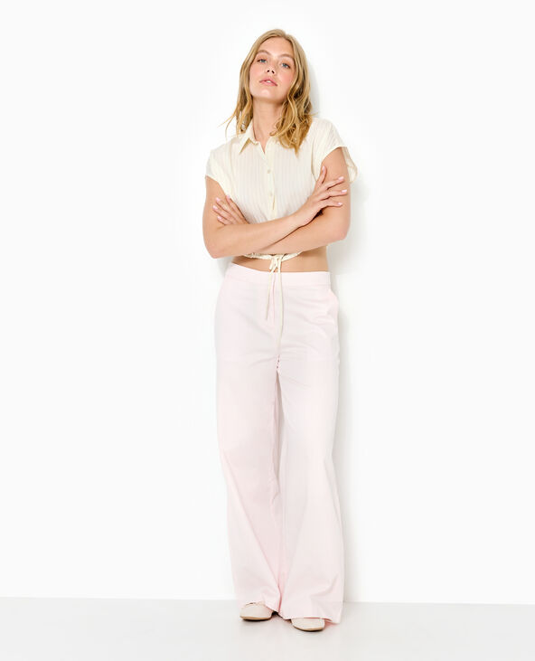 Pantalon droit city taille standard rose clair - Pimkie