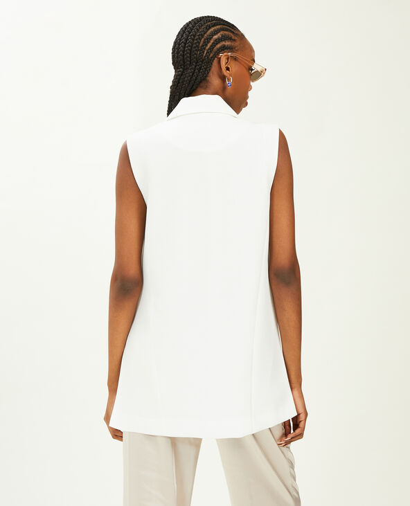 Veste blazer sans manches blanc - Pimkie