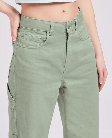 Jean cargo large vert de gris - Pimkie
