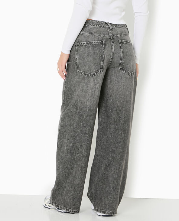 Jean baggy loose taille regular gris foncé - Pimkie