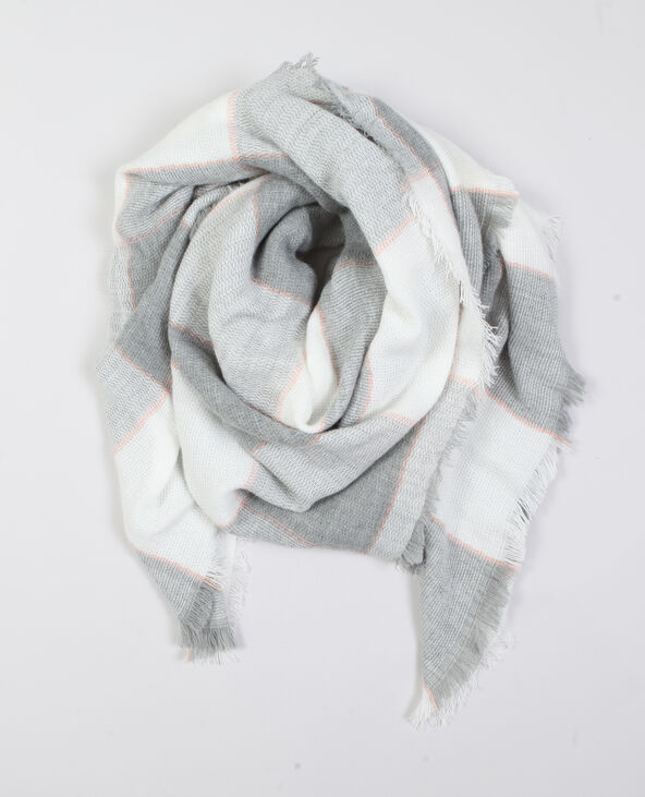 Echarpe plaid à carreaux lilas - Pimkie