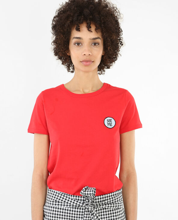 T-shirt imprimé rouge - Pimkie