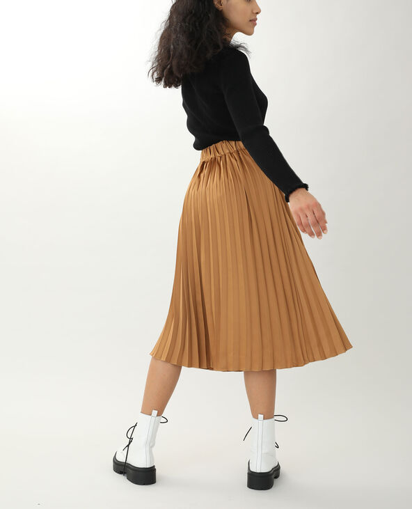 Jupe store longue camel