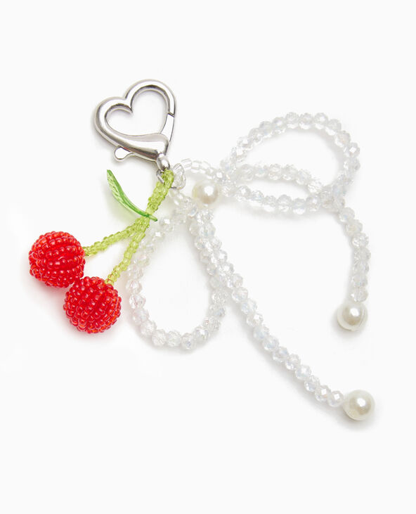 Porte-clé cerises et noeuds rouge - Pimkie