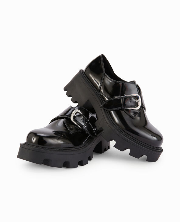 Derbies à boucle avec semelle crunchy noir - Pimkie