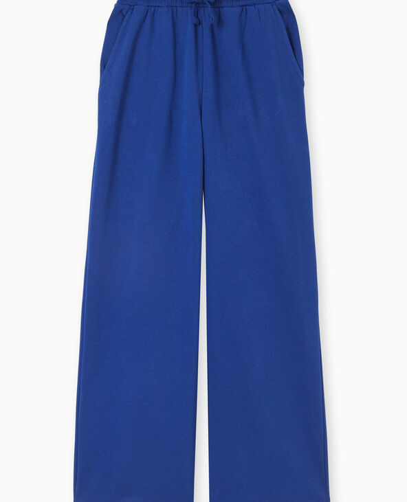 Pantalon de jogging large en molleton bleu marine - Pimkie
