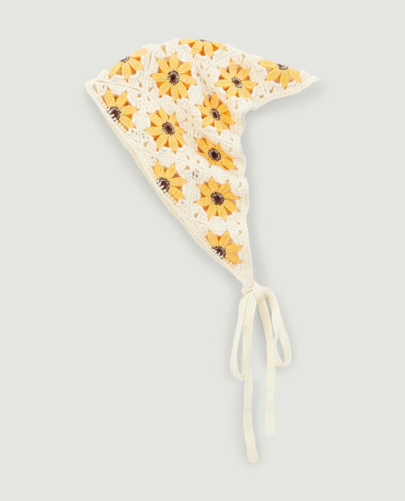 Foulard en crochet écru - Pimkie