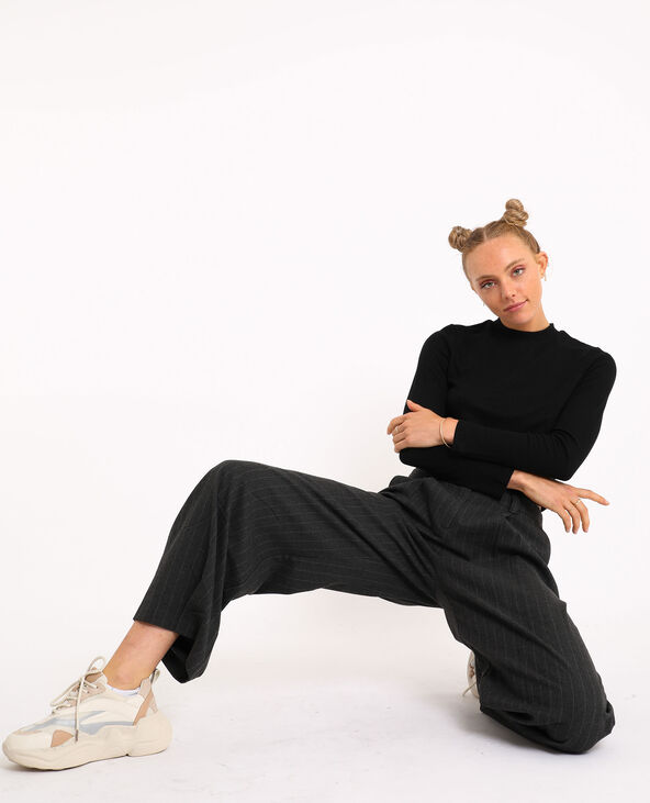 Cropped top noir - Pimkie