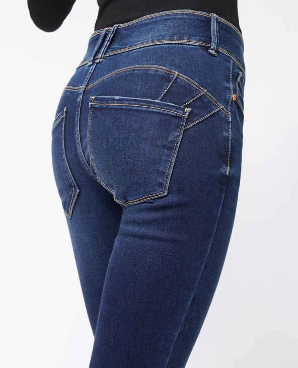 Jean skinny push-up avec double bouton bleu marine - Pimkie