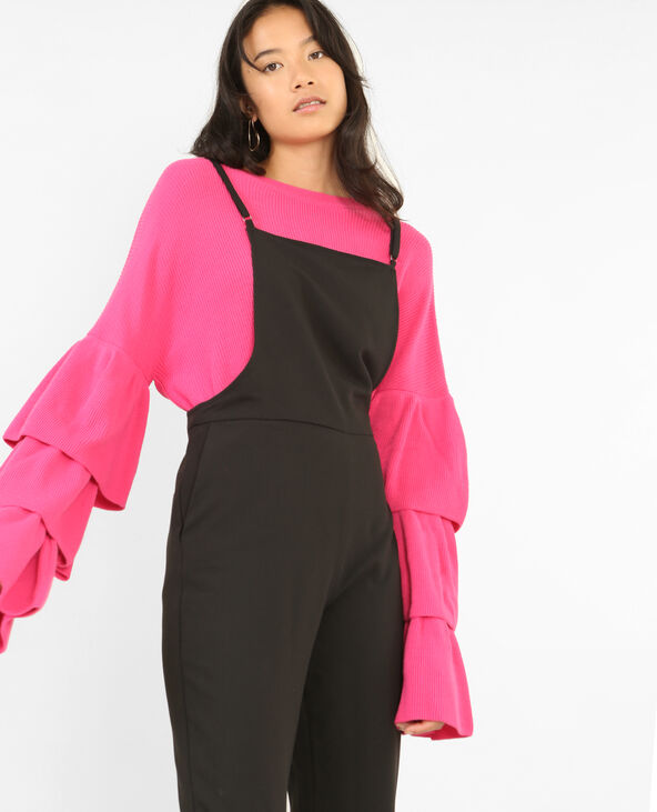 Pull à manches pagode rose fuchsia - Pimkie